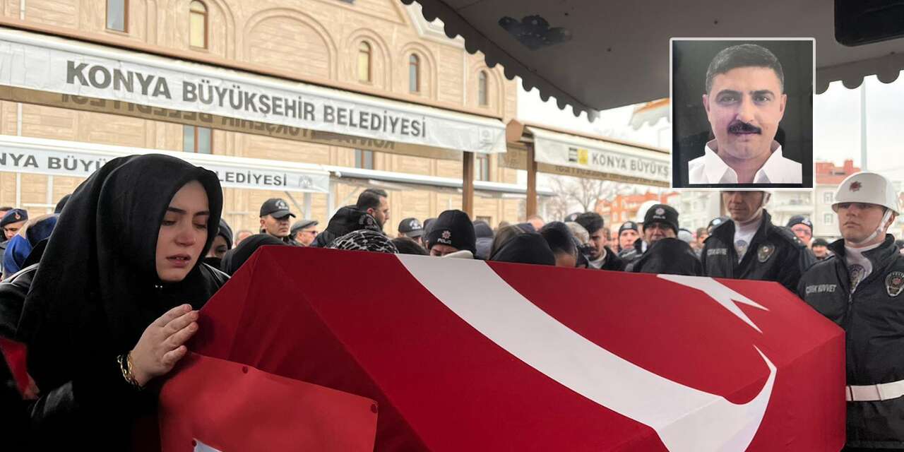 Konya, şehit polis Fatih Oral’ı son yolculuğuna uğurladı