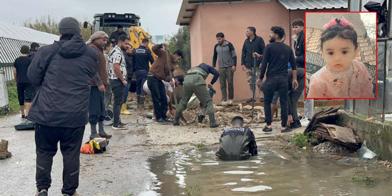 Su tahliye kanalına düşen 3 yaşındaki Berra Berhu hayatını kaybetti