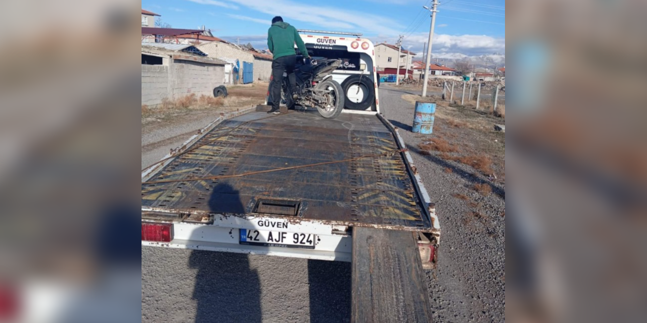 Konya’da 6 motosiklete el konuldu