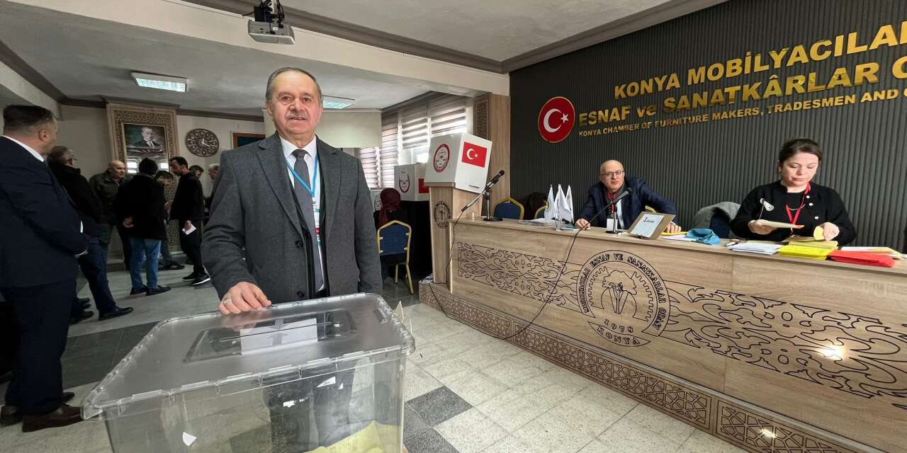 Konya’da Mobilyacı esnafı tercihini yine Mehmet Günbaş’tan yana kullandı