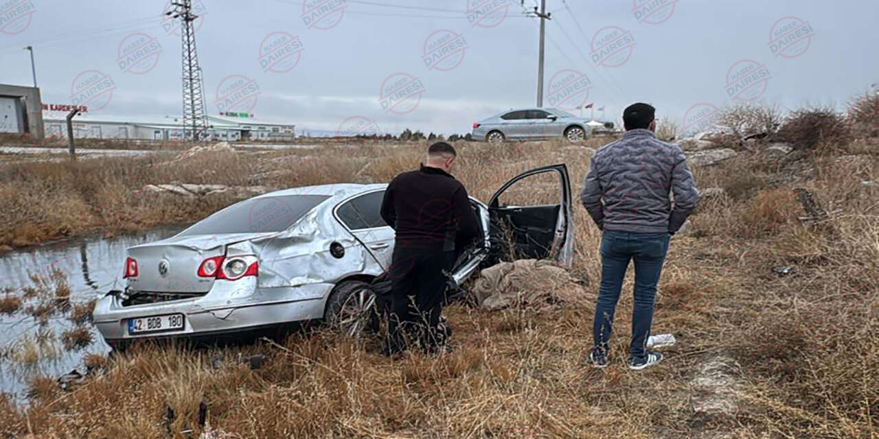 Konya – Karapınar yolunda can pazarı! Biri çocuk 4 yaralı var