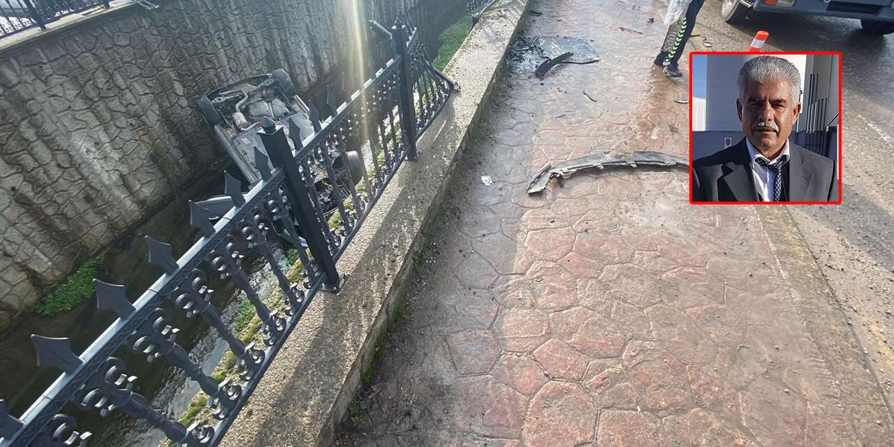 Su kanalına uçan otomobildeki Mecit Turan hayatını kaybetti