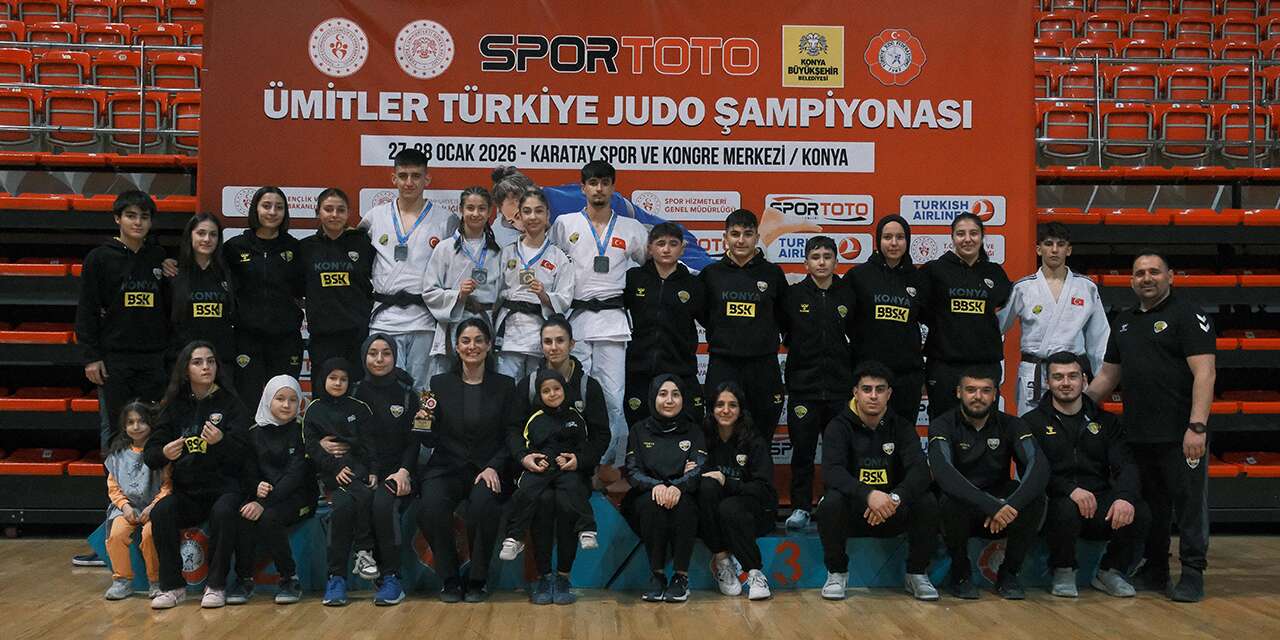Konya Büyükşehir’in judocuları Türkiye ikinciliğini kazandı