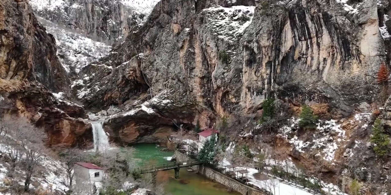 Kuraklık sonrası gelen yağış Konya’nın ünlü kanyonuna can verdi
