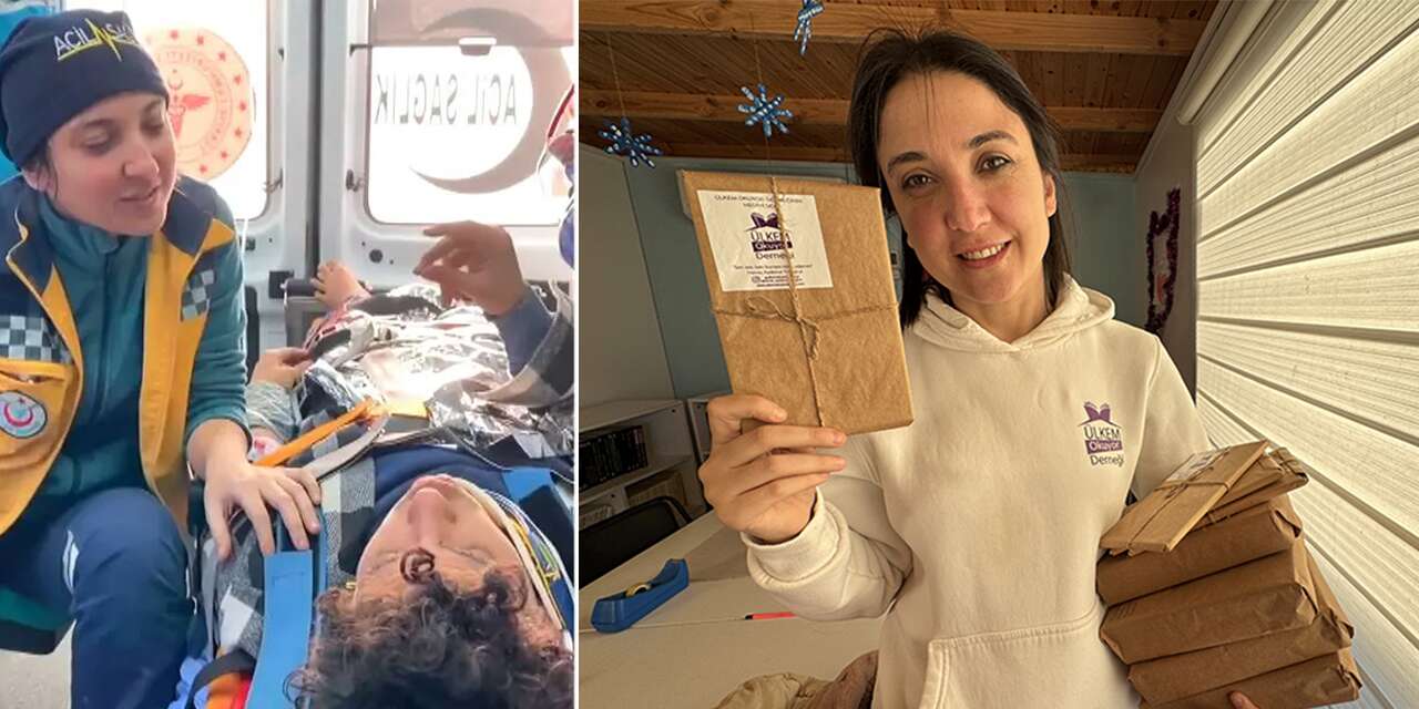 Deprem bölgesinde ambulansta verdiği sözü tuttu, 21 kütüphane açtı