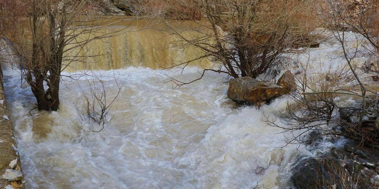 Konya’da kar suları Göksu’yu yeniden coşturdu