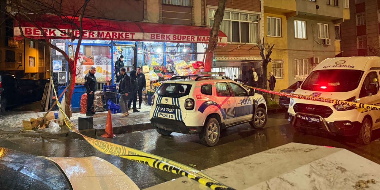 Polis korumasındaki marketçiye silahlı saldırı