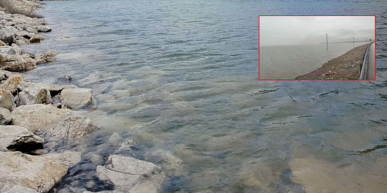 Konya ovasında denizi andıran görüntü