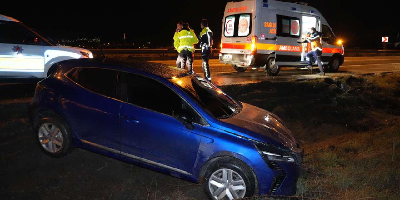 Kontrolden çıkan otomobil şarampole devrildi! Sürücüsü kayıp