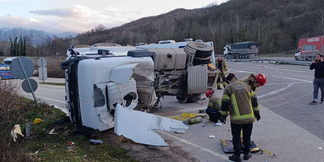 Beton tankeri devrildi! Mehmet Gökbayrak feci şekilde can verdi