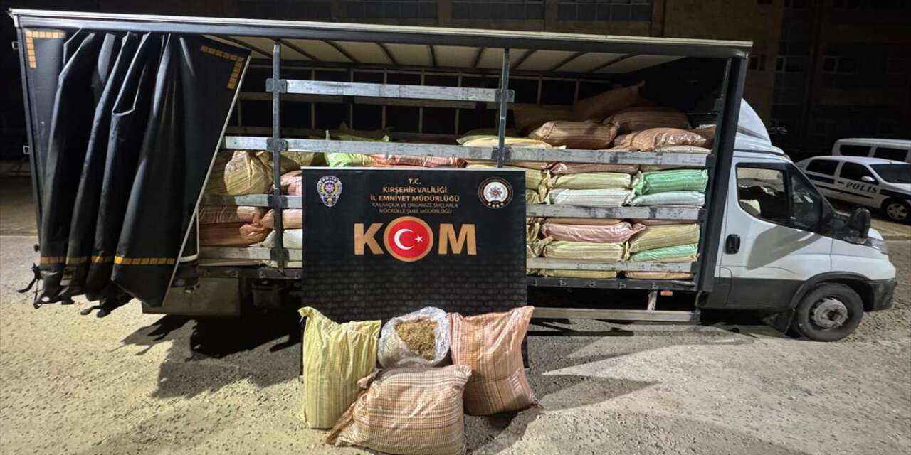 KOM ekipleri 3,1 ton kaçak tütün ele geçirdi
