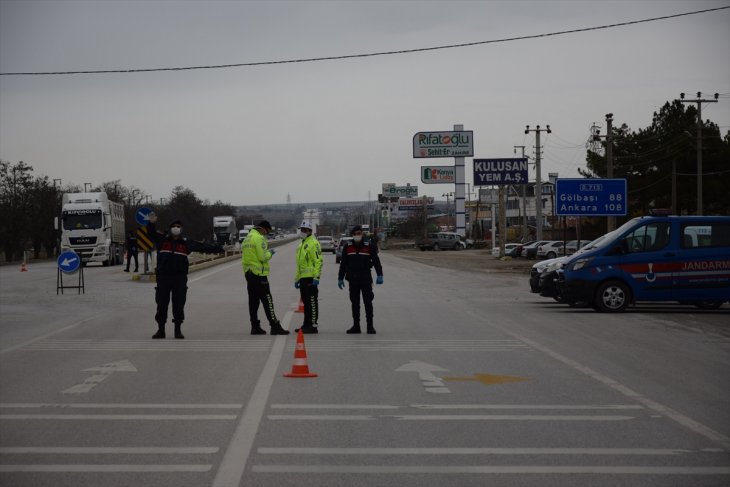 Konya bağlantılı yollarda denetimler sürüyor