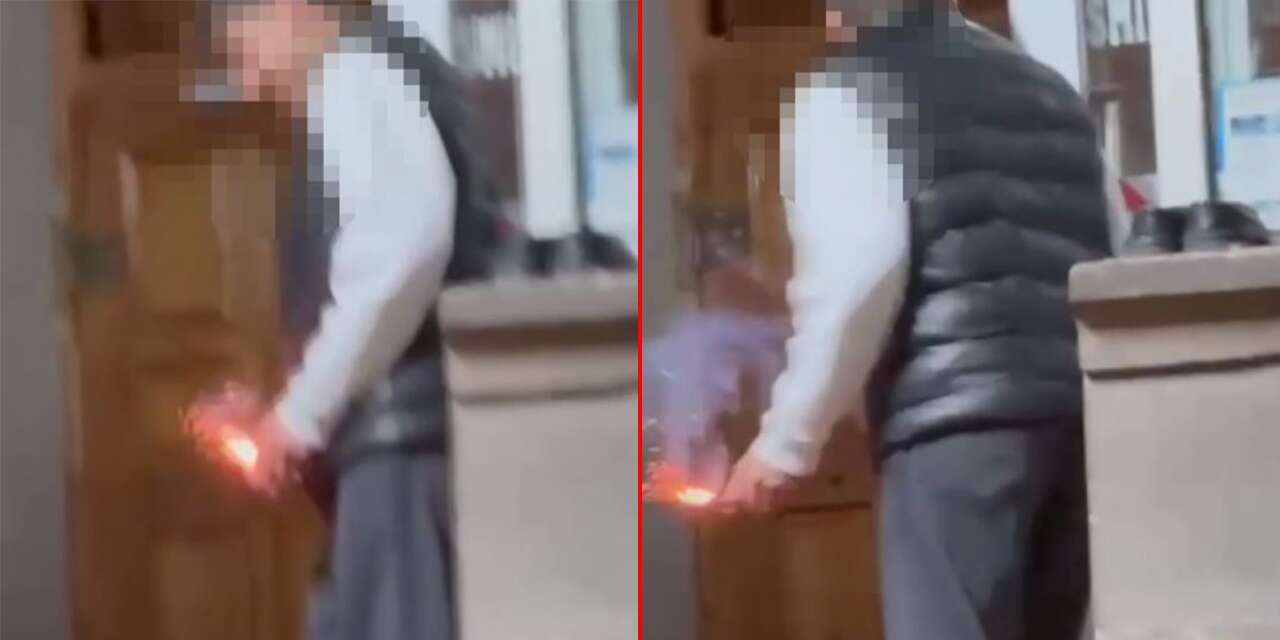 Teravih namazında camiye torpil attı, çekilen video ele verdi