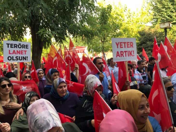 Siirt de terör için ayaktaydı