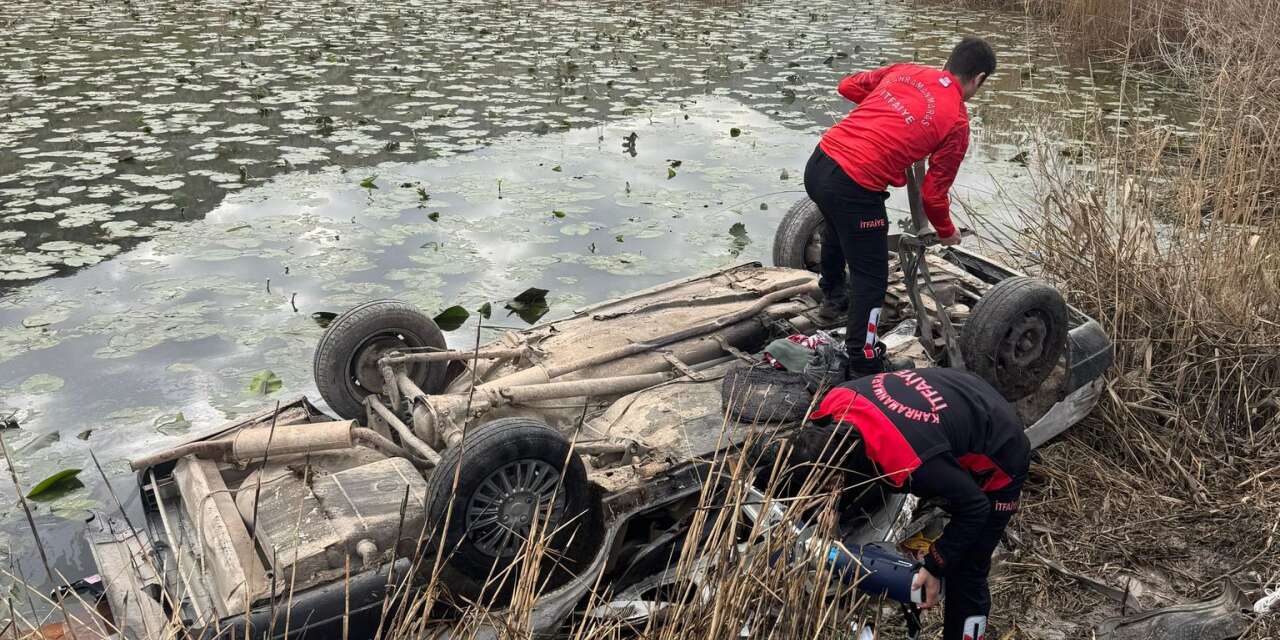 Kontrolden çıkan otomobil göle uçtu! Mehmet Yılmaz öldü