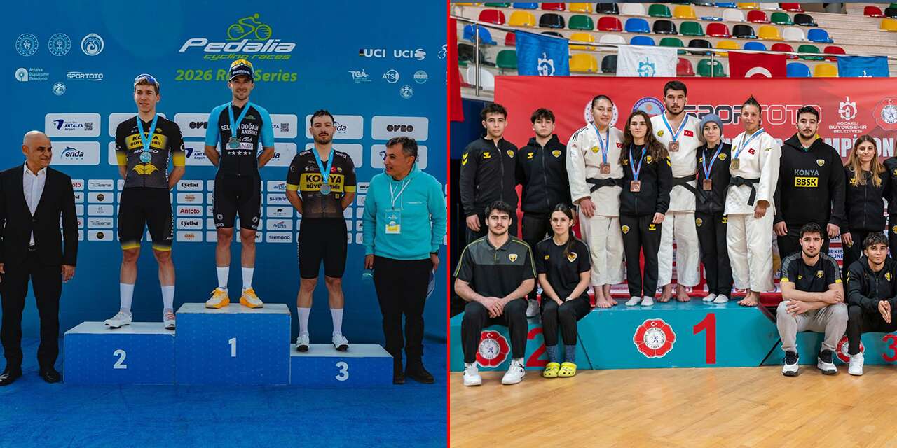 Konya’nın yıldızları bisiklet ve judoda madalyaları topladı