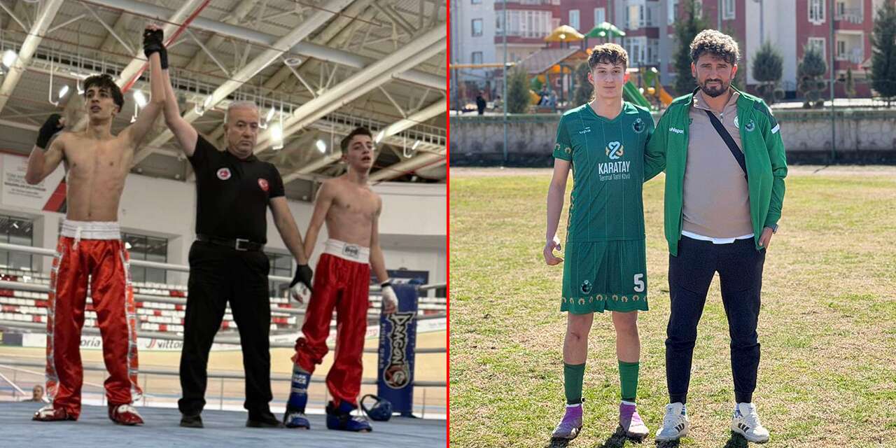 Kick boksta 4 madalya, futbolda milli davet: Karatay gururlandırdı
