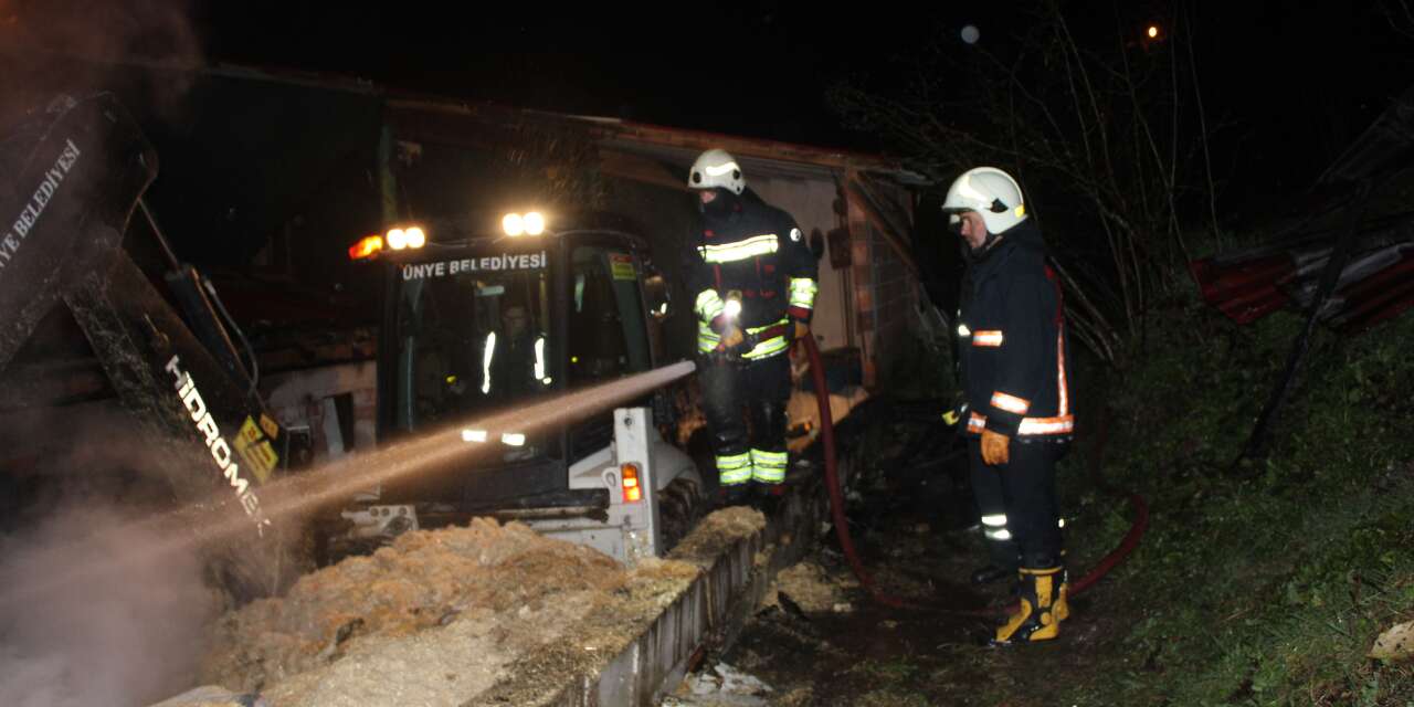 Ahırda çıkan yangın, 27 büyükbaş hayvanı telef etti! Tek geçim kaynağıydı