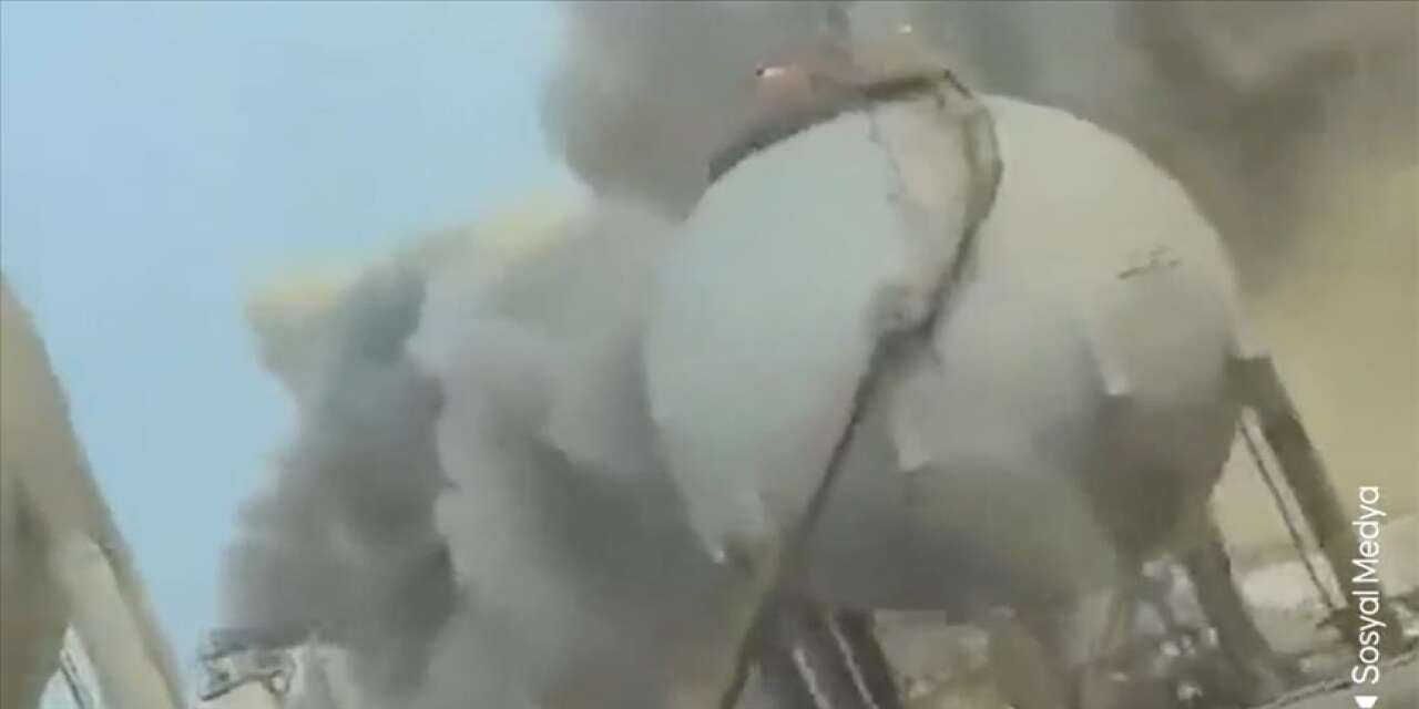 Suudi Aramco tesislerinde İHA saldırısı sonrası yangın çıktı