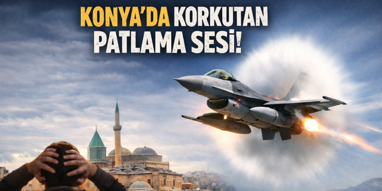 Patlama sesi Konyalıları korkuttu, sebebi kısa sürede belli oldu