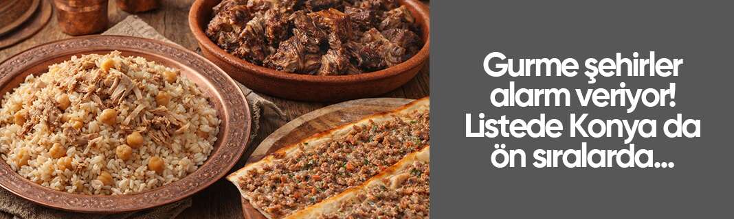 Gurme şehirler alarm veriyor! Listede Konya da ön sıralarda