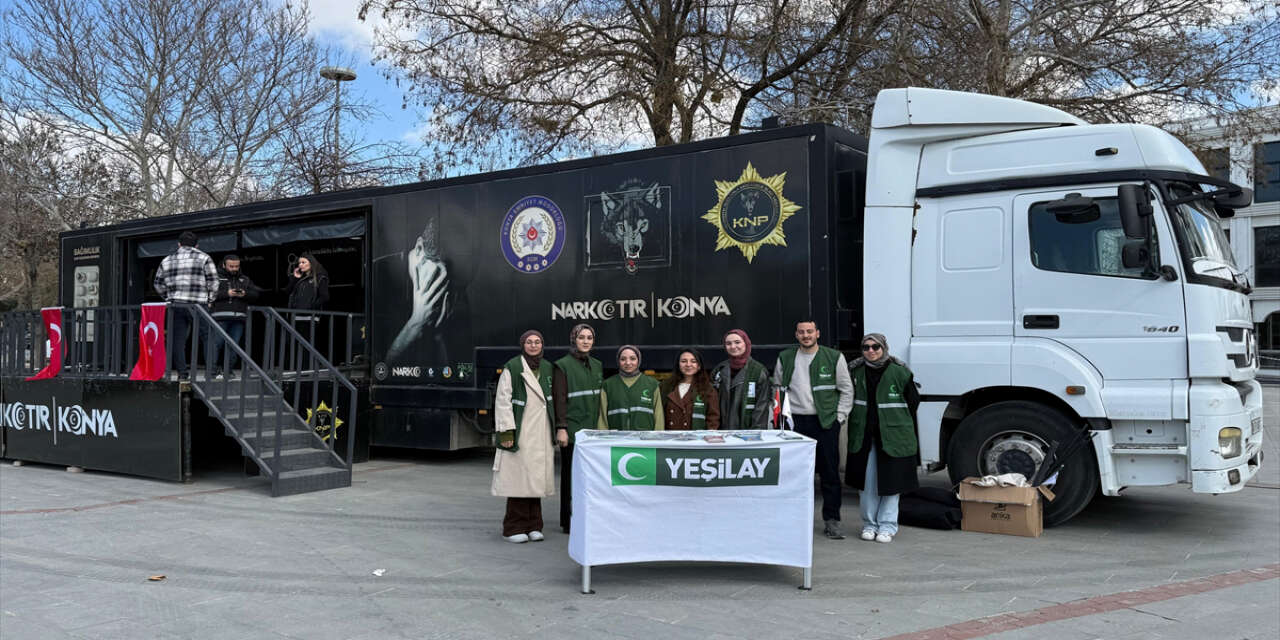 Konya’da bağımlılıkla mücadeleye Narko TIR desteği