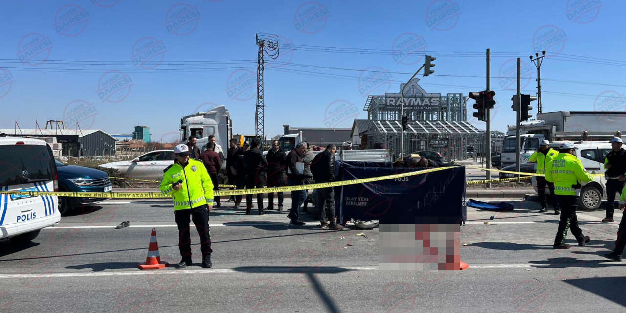 Konya'da ölümlü kaza! Bir kişi hayatını kaybetti