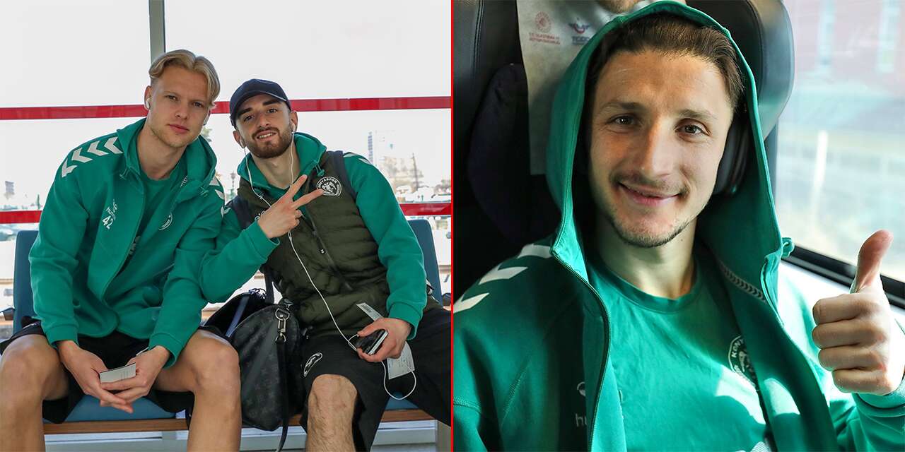 Konyaspor, Kocaeli deplasmanına hızlı trenle gitti