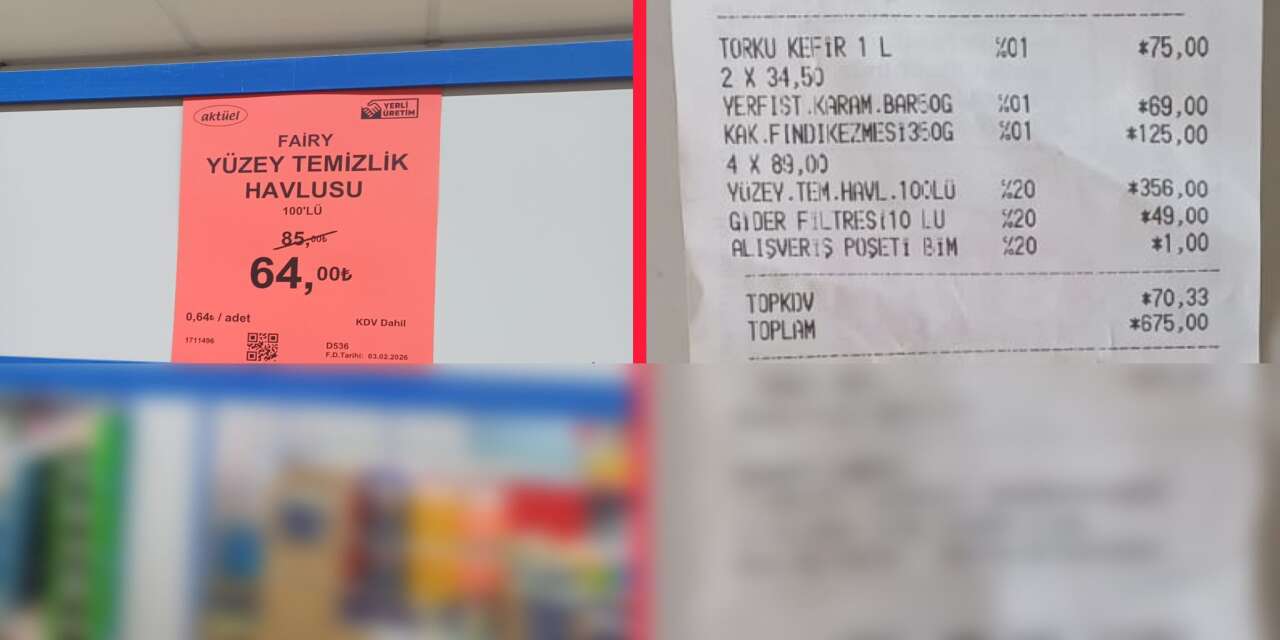 Konya’daki üç harfli markette fiyat oyunu iddiası