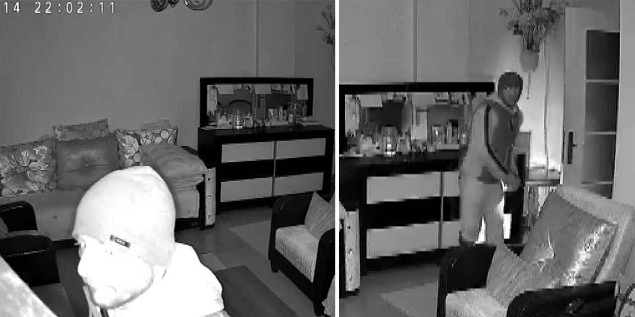 Eve giren hırsızı izleyip aklını aldı! O anlar kamerada