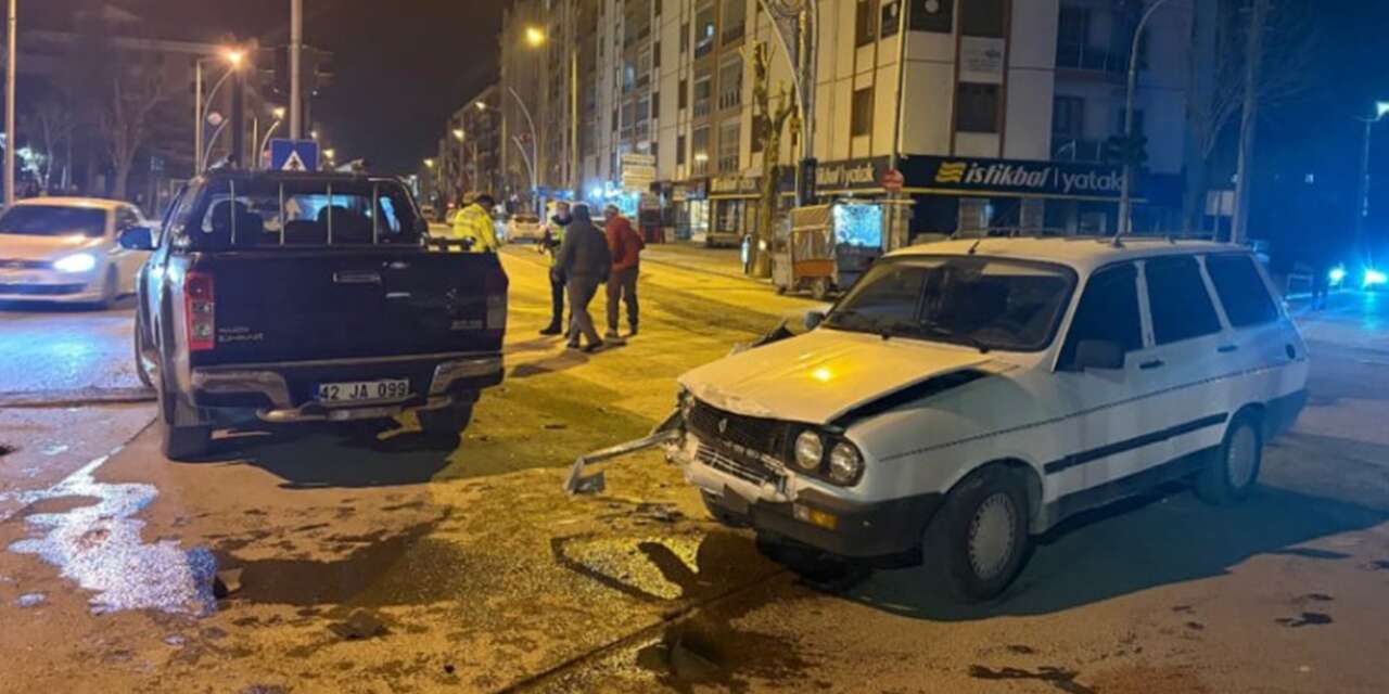 Konya Karapınar’da trafik kazası! 1 yaralı var