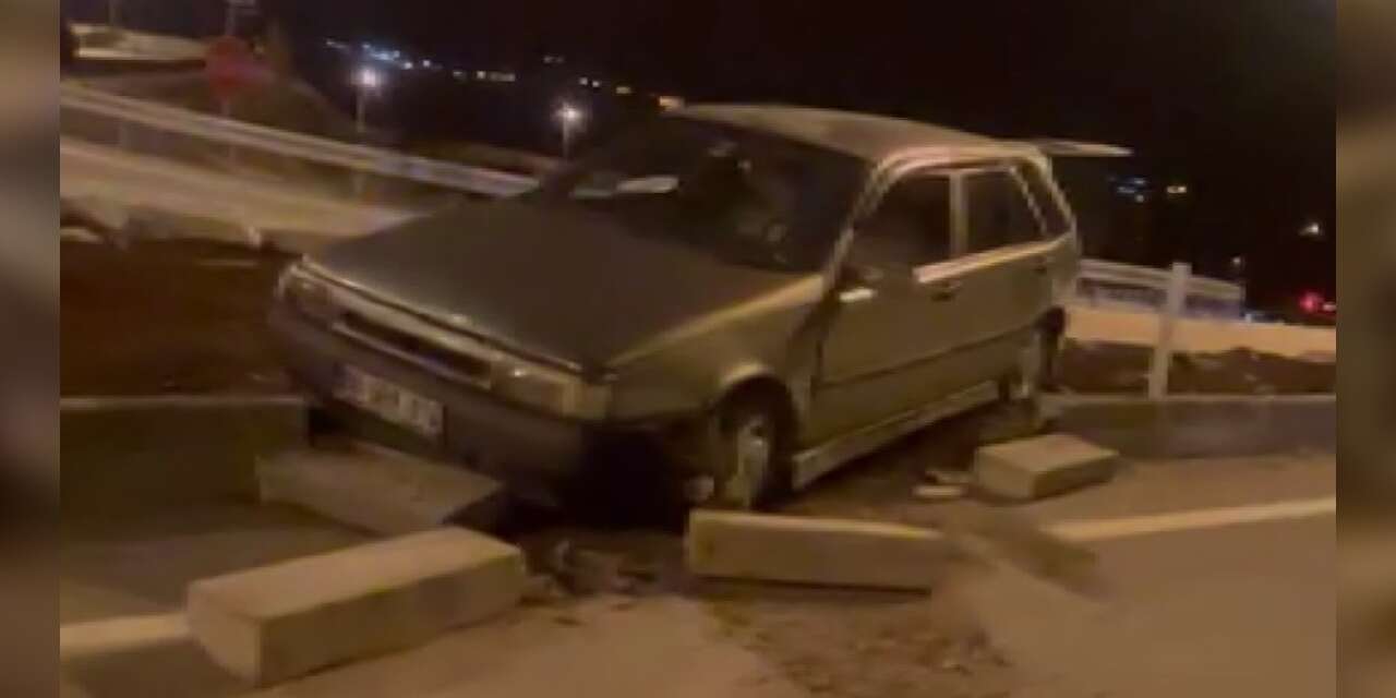 Ehliyetsiz sürücü kaza yaptı, 80 bin lira ceza kesildi