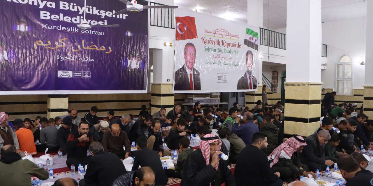 Konya Büyükşehir Belediyesi, Ramazan ayı boyunca Suriye’de iftar verdi
