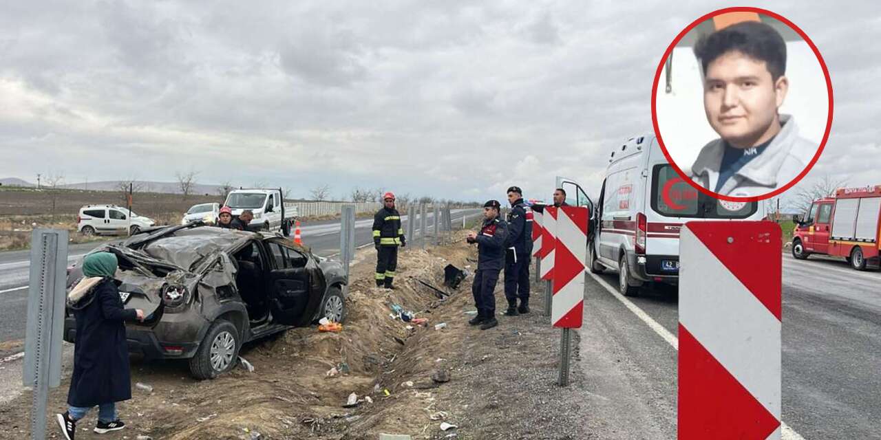 Konya’da hayatını kaybeden genç son yolculuğuna uğurlandı