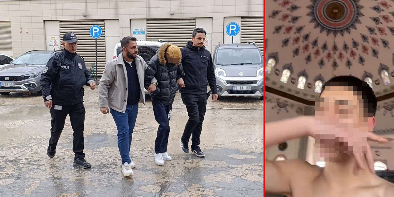 Camideki yarı çıplak şovun sonu emniyette bitti