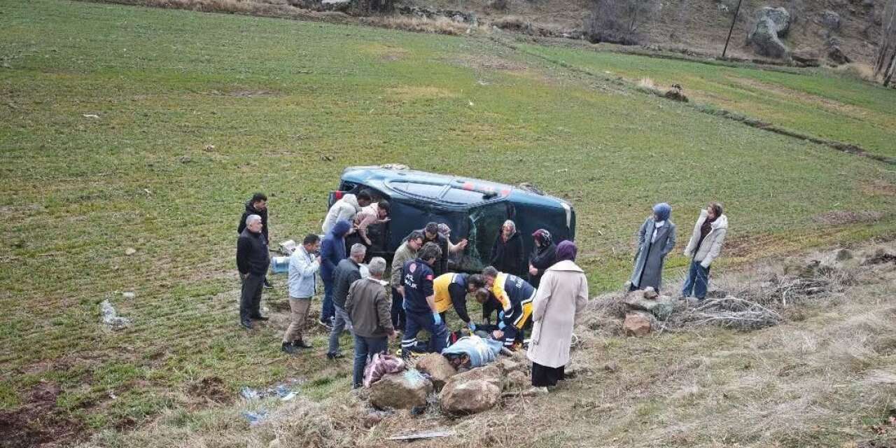 Konya’da otomobil takla attı, bir kişi yaralandı