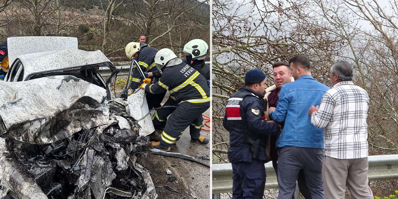 1,5 aylık nişanlı çift kazada hayatını kaybetti! 4 yaralı var