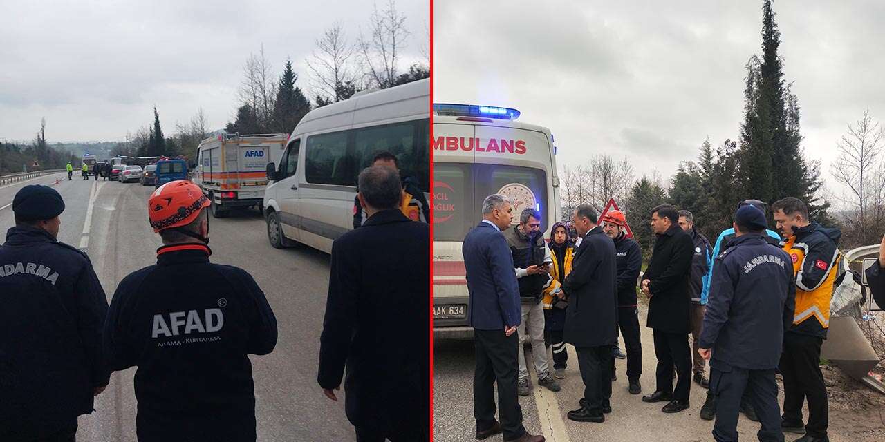 İşçi servisi kaza yaptı! Ölü ve çok sayıda yaralı var