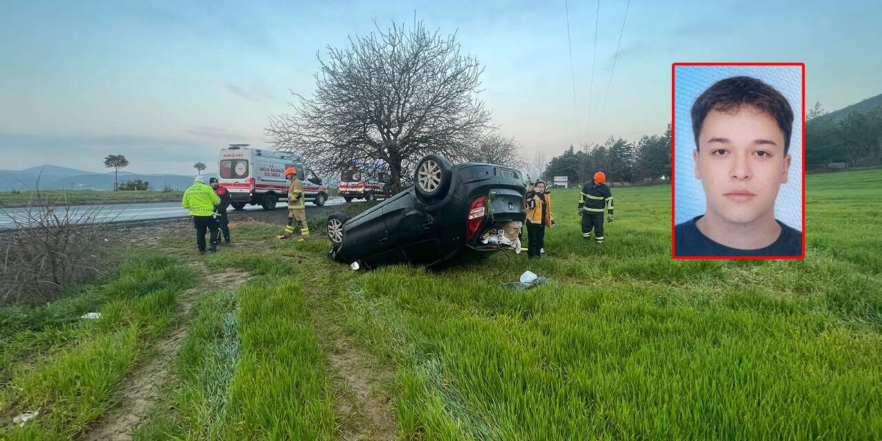 Kontrolden çıkan otomobil takla attı! Ali Eren Kayar öldü