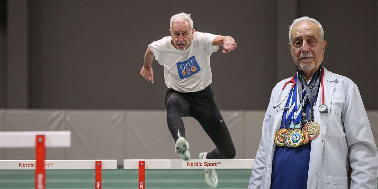 Hem doktor hem milli atlet! 80 yaşında şampiyonluklara koşuyor