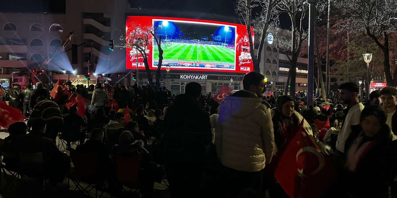 Konya’da milli maç coşkusu Zindankale’de