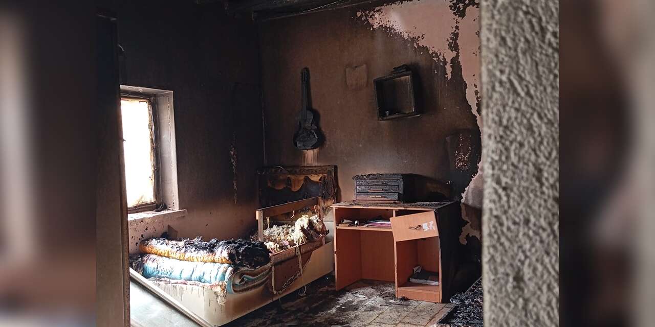 Eve yıldırım düştü, yangın çıktı, yaşlı adam ölümden döndü