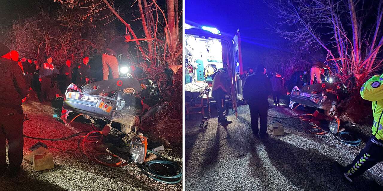 Kontrolünü kaybeden otomobil ağaca çarptı! 2 ölü, 2 yaralı