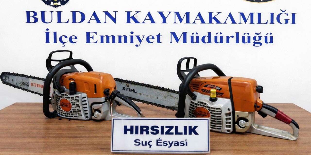 100 bin liralık motorlu testere çalan hırsızlar Konya’da yakayı ele verdi