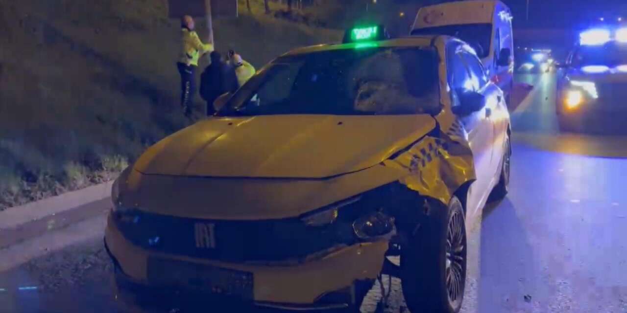 Taksinin çarptığı yaya hayatını kaybetti