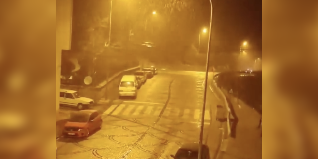 Konya’da Nisan sürprizi! Taşkent’te kar yağışı başladı