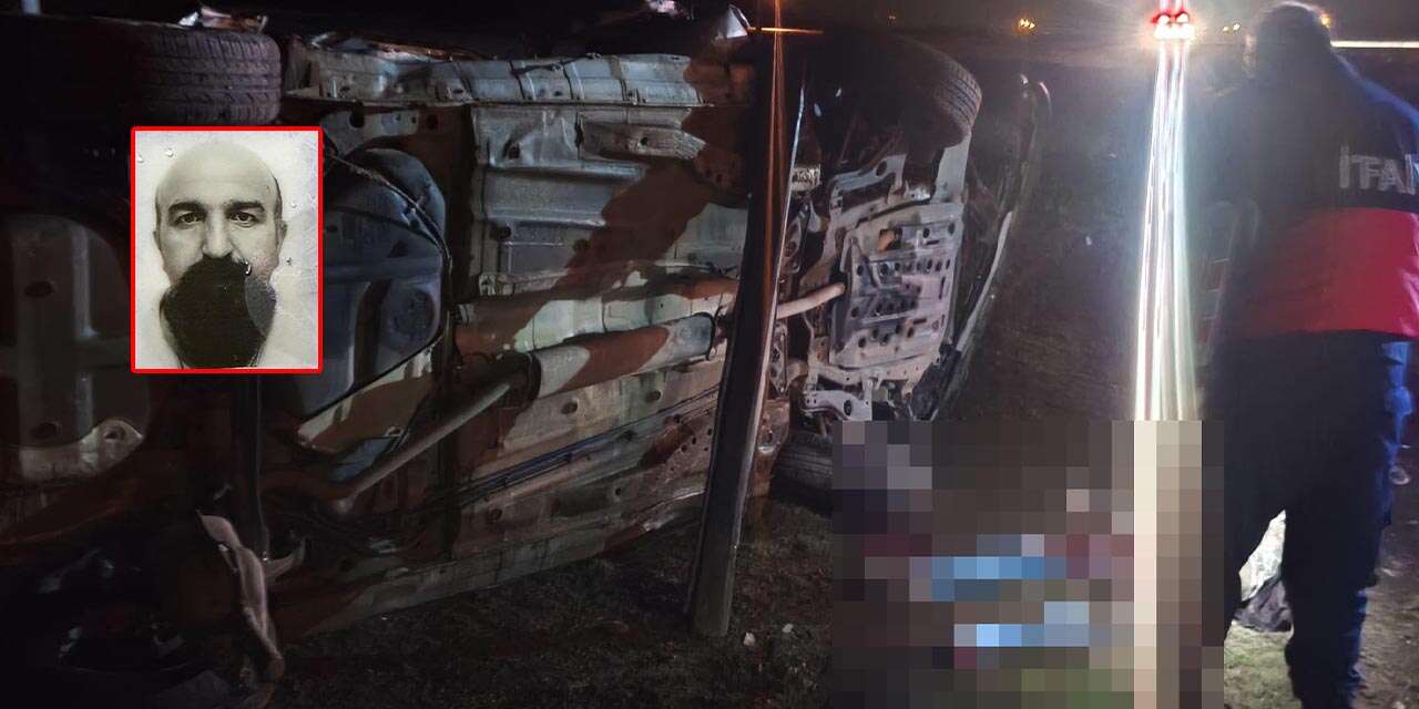 Otomobil şarampole devrildi! Mehmet Salih Uğuz öldü