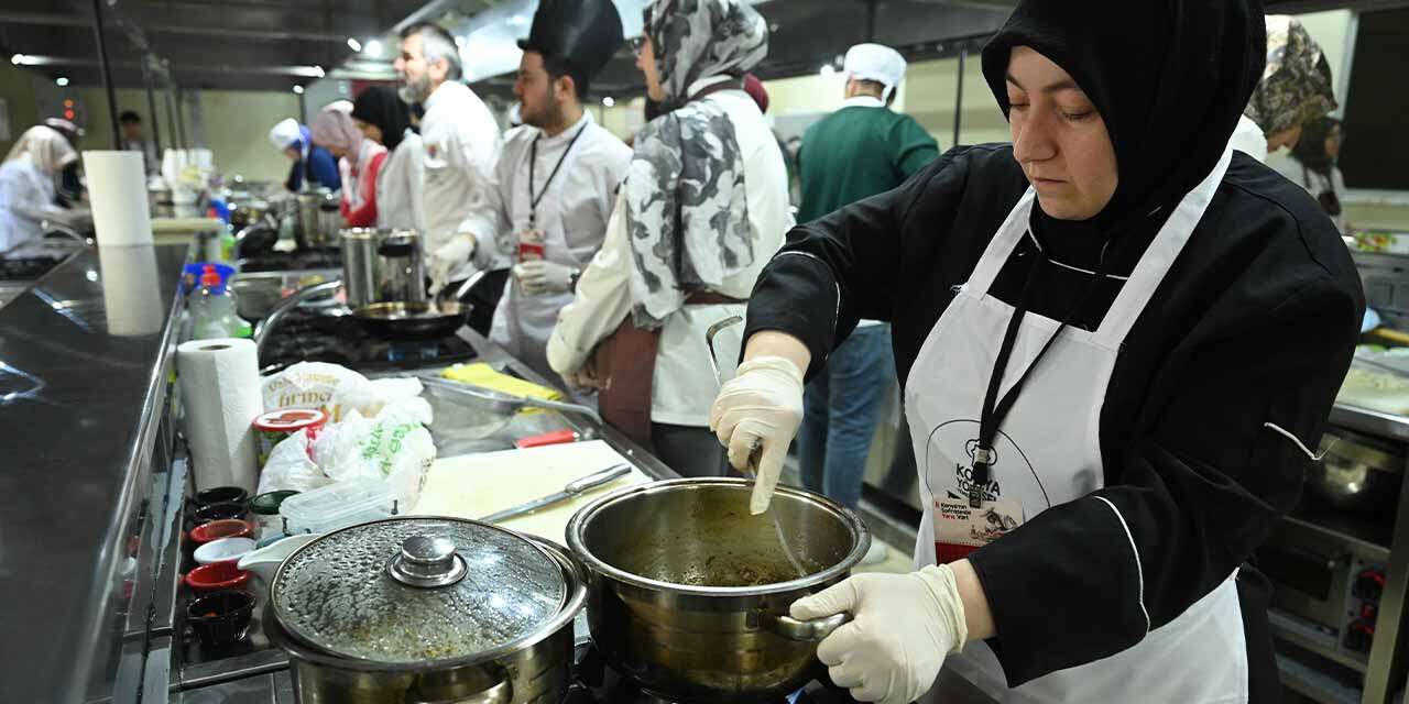 Konya’da elinin lezzetine güvenenler yarıştı