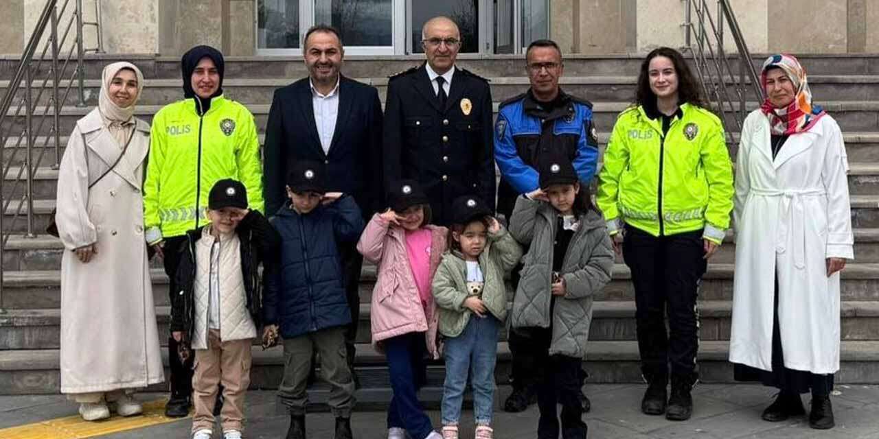 Konyalı miniklerden Beyşehir Emniyetine sürpriz ziyaret
