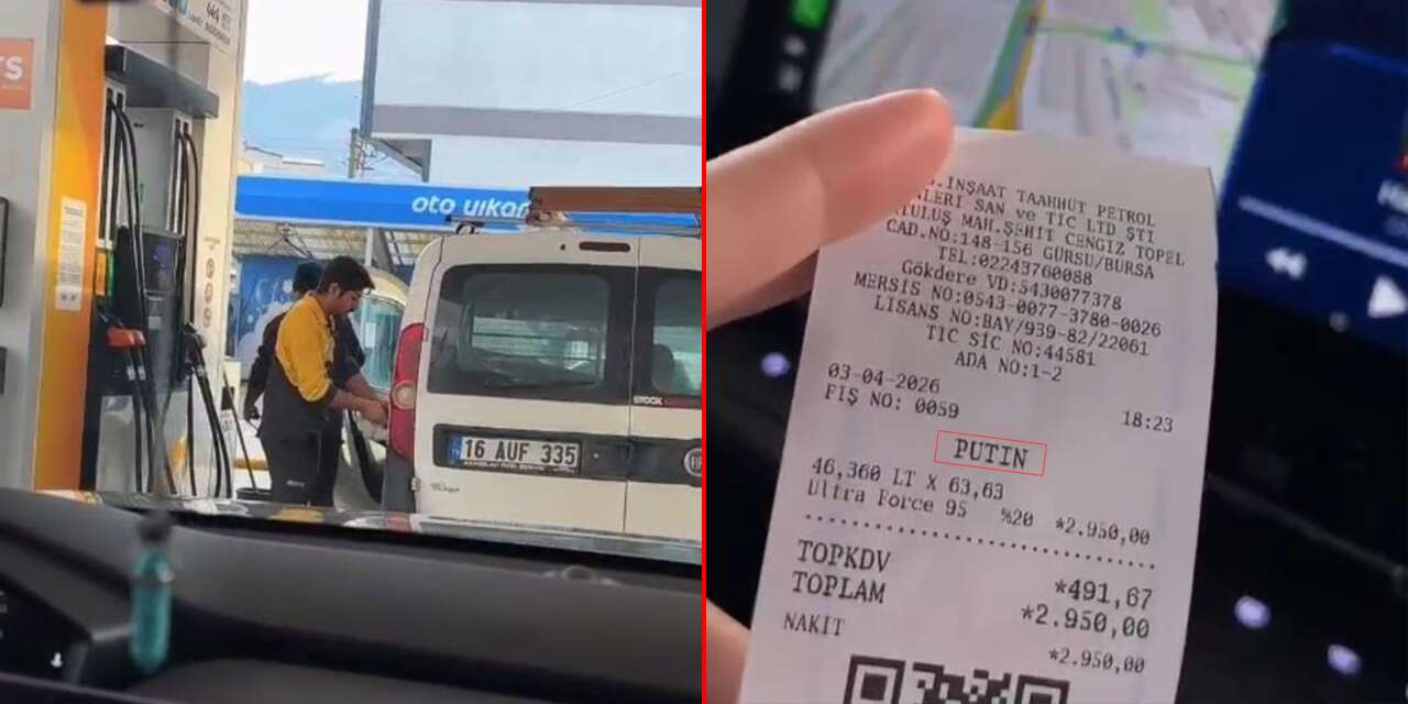 Akaryakıt görevlisi plakayı okuyamadı, fişe “Putin” yazdı! İşinden oldu